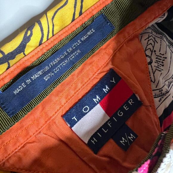 Tommy Hilfiger Map Print Button Up Shirt Men’s M Mauritius Colorful Topographic - Picture 4 of 6